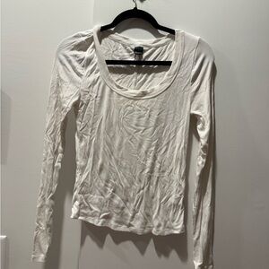 Wild Fable Cream Long Sleeve Top